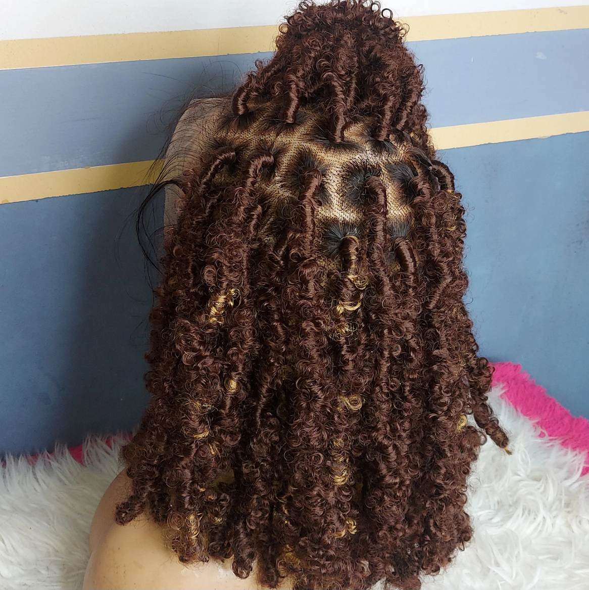 Shop brown short butterfly locs wig